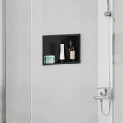 Nicchia per doccia Nero 30 x 20 x 9,5 cm Acciaio inossidabile 42012660