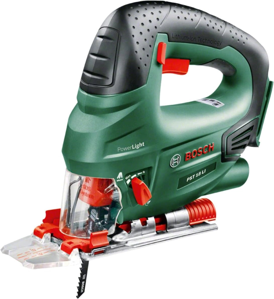 Bosch seghetto alternativo a batteria AdvancedSaw 18V-140 (funzione pendolo; motore brushless; profondità taglio: 140 mm/10 mm/20 mm; 3 lame; 18 Volt; senza batteria e caricabatteria; in cartone)