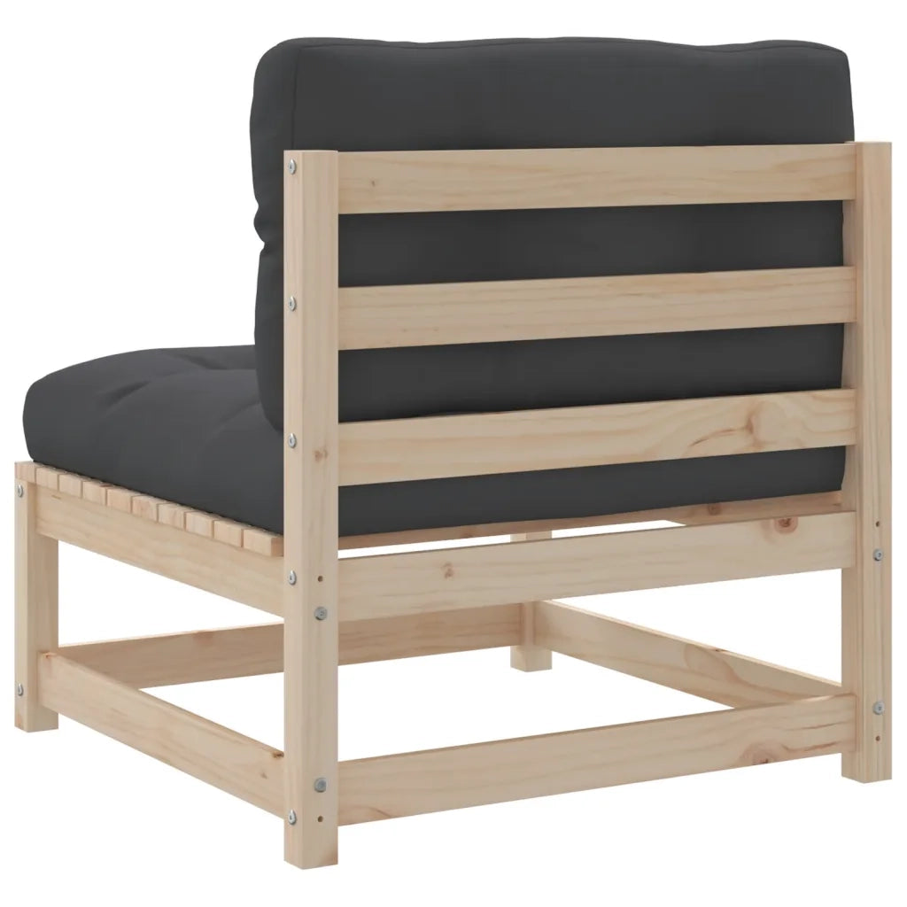 Set Divano da Giardino 4 pz con Cuscini Legno Massello di Pino 3295814