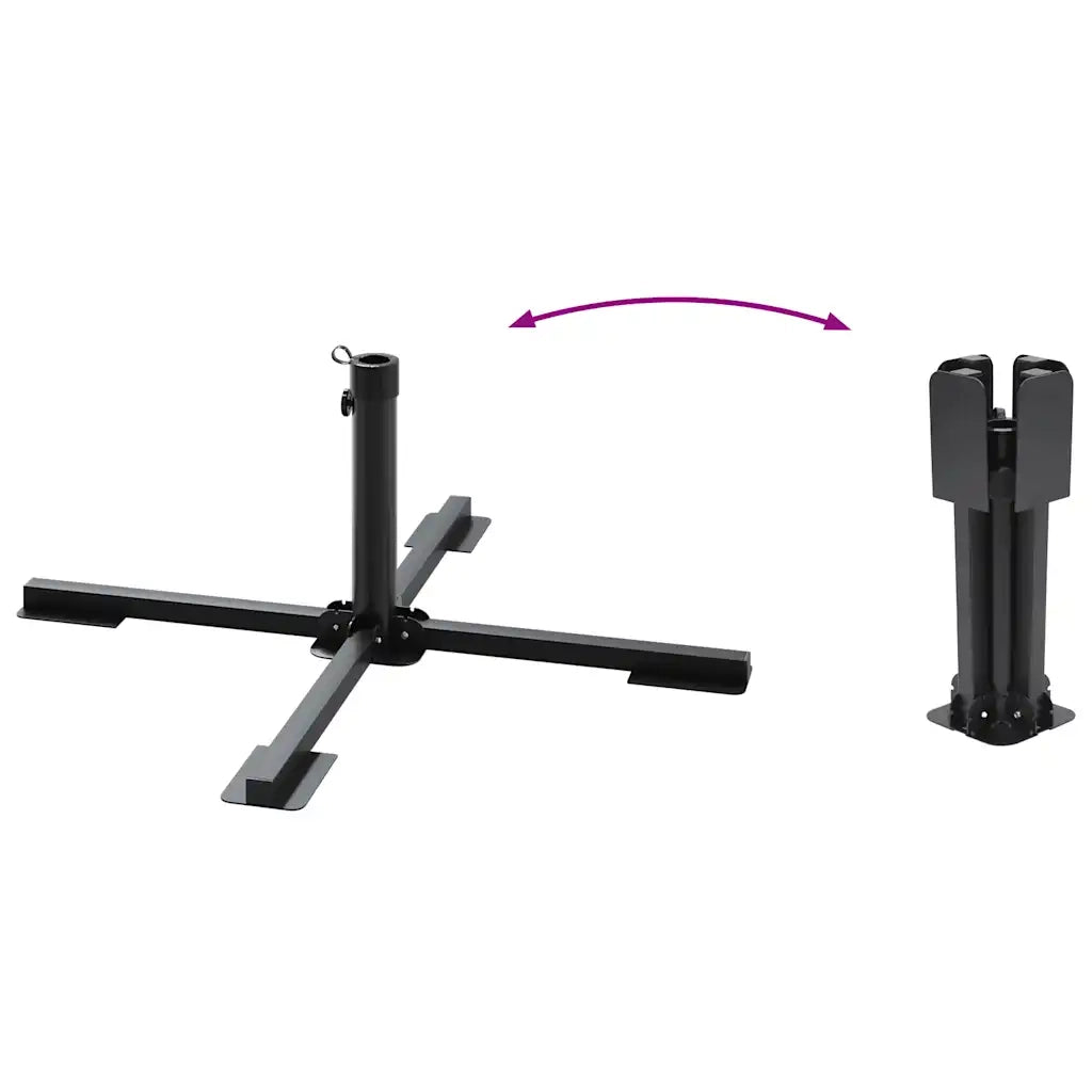 Set Base per Ombrellone da Giardino-Supporto per ombrellone 5 pz in Granito e Acciaio 622352
