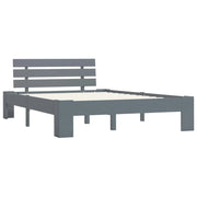 Giroletto senza Materasso Grigio 140x200 cm in Legno di Pino 283169