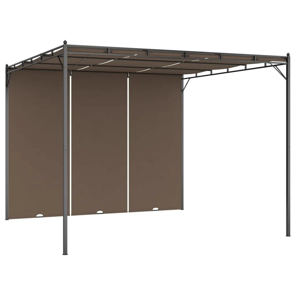 Gazebo da Giardino con Tenda Laterale-Baldacchini e gazebo 3x3x2,25 m Talpa