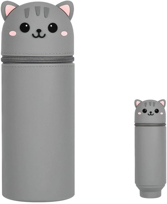 Etui 2 in 1 in silicone per bambini con rilascio rapido e pen holder con chiusura a raccordo per scuola per ragazze e ragazzi