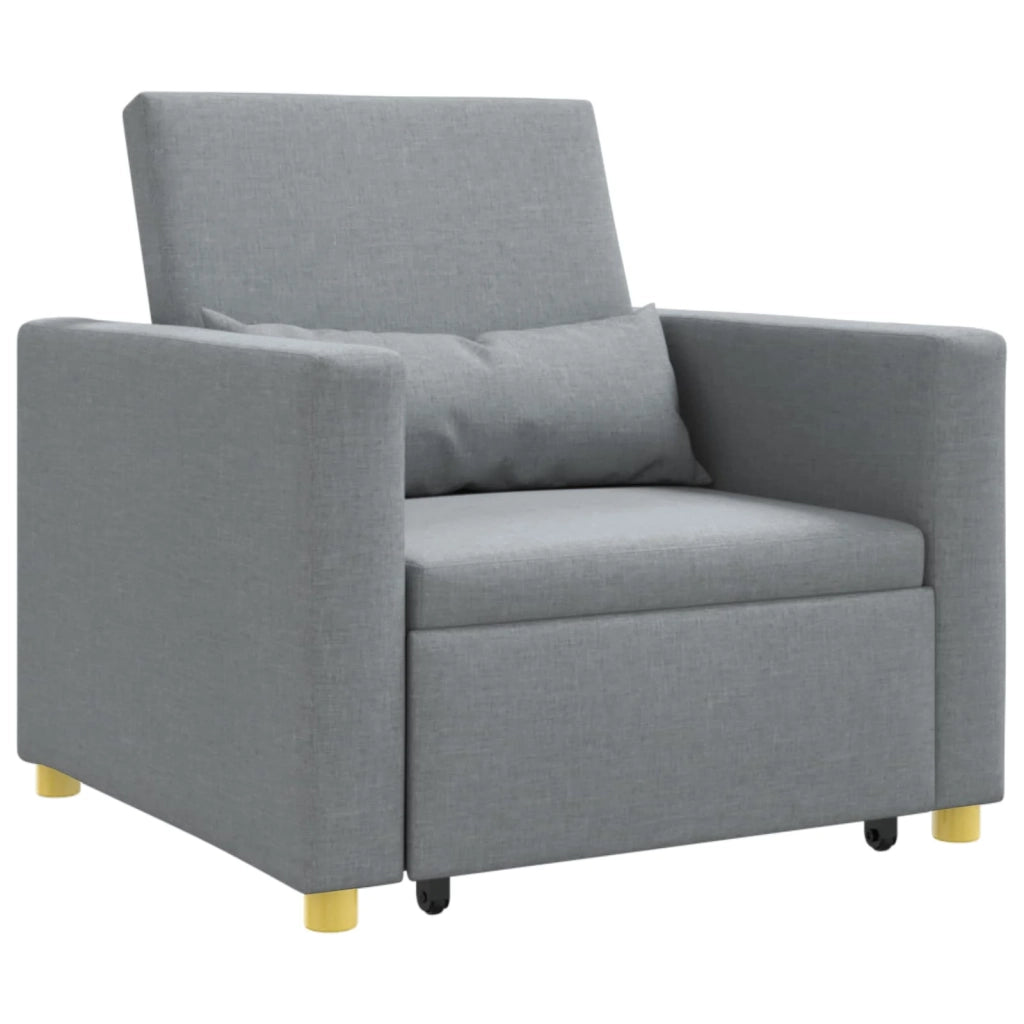 Divano letto estraibile singolo-Sofa Letto-Daybed Grigio chiaro 90 x 165 x 87 cm 835560