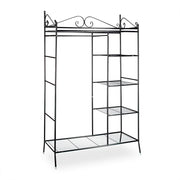 Appendiabiti con coperchio 172 cm metallo nero 13_0001960