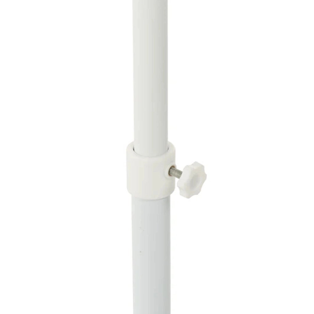 Trade Shop - Base Per Ombrellone Da Esterno Supporto Richiudibile A 3 Gambe Bianco 55x76cm 618620 -