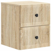 Mobiletto da notte a muro Rovere Sonoma 33 x 34,5 x 40 cm 897959