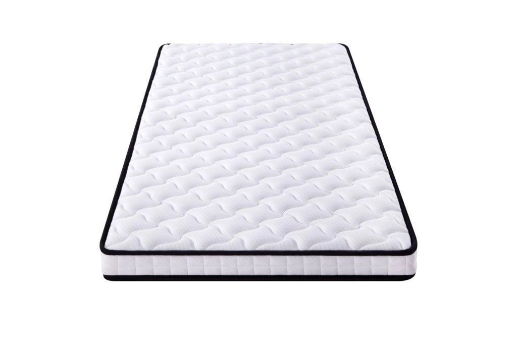 Materasso a Molle 90x200 cm H3 Spessore 10 cm con Supporto Ergonomico Arrotolato Bianco