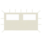 Parete con Finestre per Gazebo 4x2 m Crema cod mxl 76237