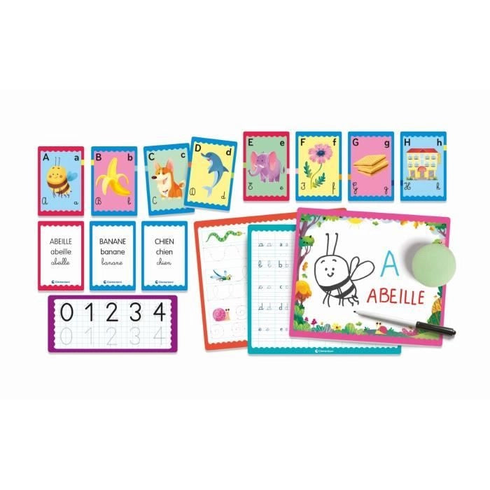 Clementoni - Scatola dei giochi di scrittura - 23 attività - Dai 4 anni in su
