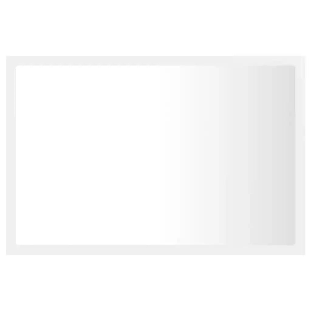 Specchio da Bagno con LED Bianco 60x8,5x37 cm in Acrilico