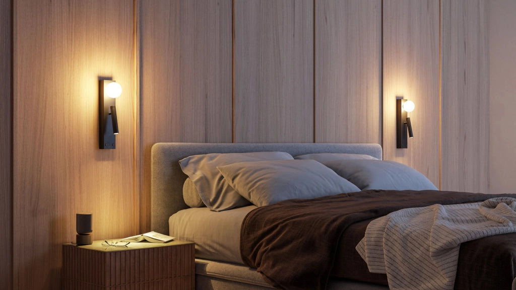 Sphere Alp Applique da Parete a LED Interni 20W 360 Gradi 3000K Bianco Caldo Faretto Orientabile d'Accento Colore Nero Opaco Design Sferico Elegante