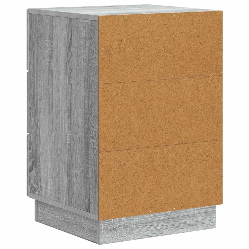 Comodino | Armadio da Notte | Mobiletto da notte con cassetto Grigio Sonoma 43 x 41 x 63,5 cm