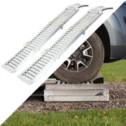 Set rampe pieghevoli 2x 800 kg in acciaio 2in1 per carico e manutenzione