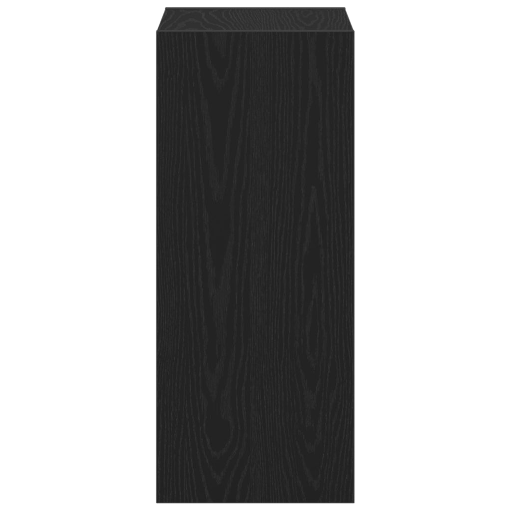 Mobile Libreria/Divisore per Stanza Nero Rovere 40x30x71,5 cm