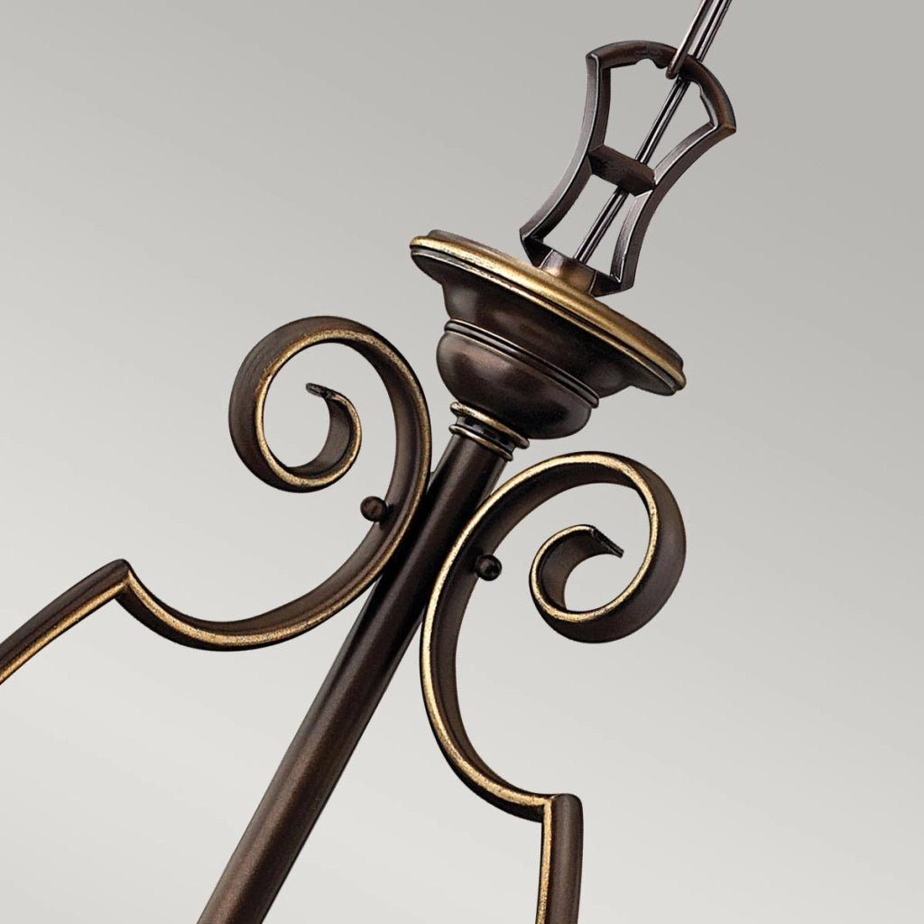 Lampadario classico Cello bronzo antico 6xE27 60W Hinkley