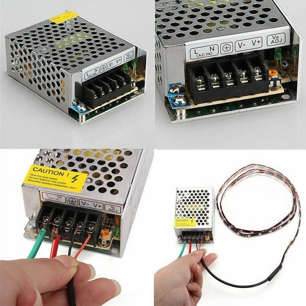 Trade Shop - Alimentatore Trasformatore Stabilizzato Per Strisce Led 24v Dc Swintching Ampere -     -40 Ampere  -