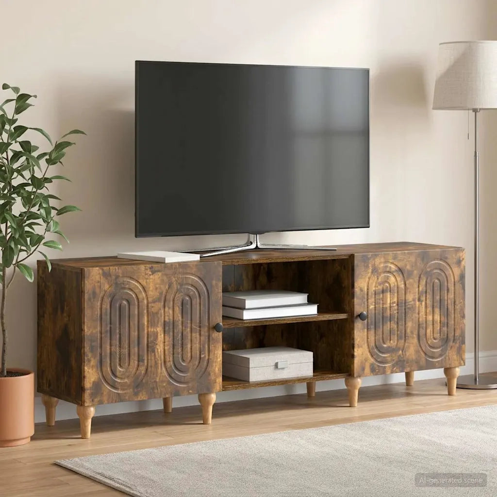 Mobile TV Rovere Fumo 150 x 31 x 50 cm Legno ingegnerizzato 894230