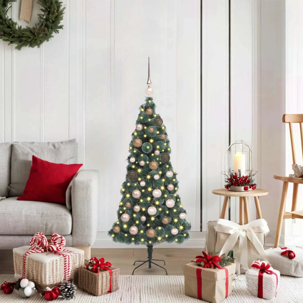 Albero di Natale artificiale preilluminato con set di palline 3396139