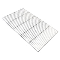 Griglia rettangolare in acciaio inox 67 x 40 cm per barbecue a carbone e a gas