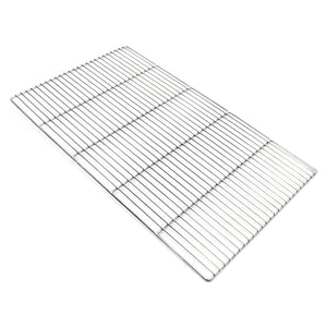 Griglia rettangolare in acciaio inox 67 x 40 cm per barbecue a carbone e a gas