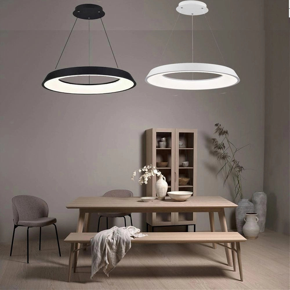 Trade Shop - Lampadario Led 43w Tre Colorazioni Luce Lampada Da Soffitto Ultra Moderno A71-3c -