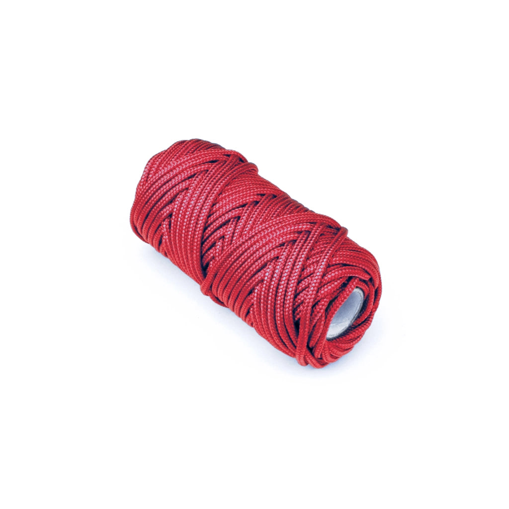 Treccia per veneziana in polipropilene Ã˜ 3 mm. rosso 20 mt.