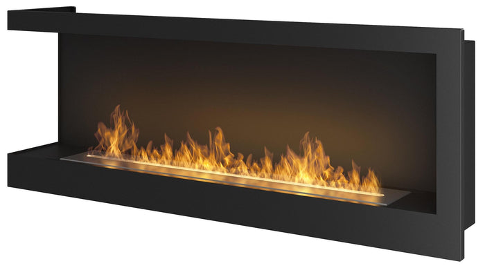 Camino a Bioetanolo da Incasso 120x45 cm Corner 1200 Left Sinistro Nero