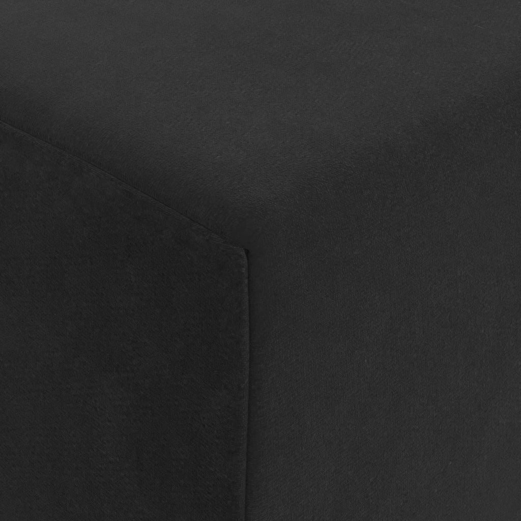 Divano Letto Pieghevole Nero 200 x 70 x 15 cm Velluto