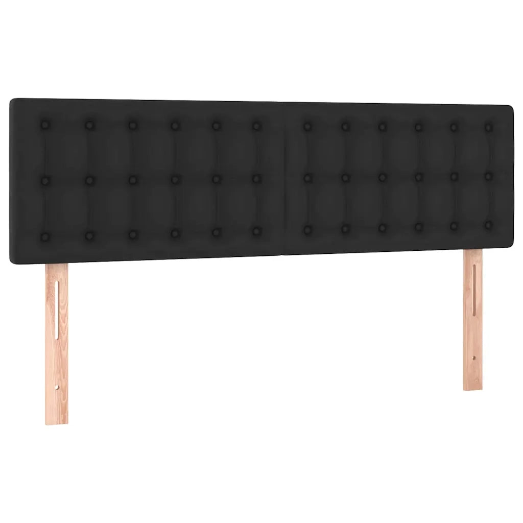 Giroletto a Molle con Materasso Nero 140x190 cm in Similpelle 3127307
