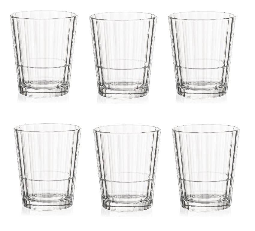Set 6 Bicchieri da Tavola Oxford Dof Impilabili 37,4 cl Rocco Bormioli