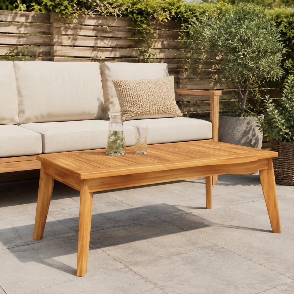 Garden Dining Table 100x55x45 Cm Solid Acacia Wood