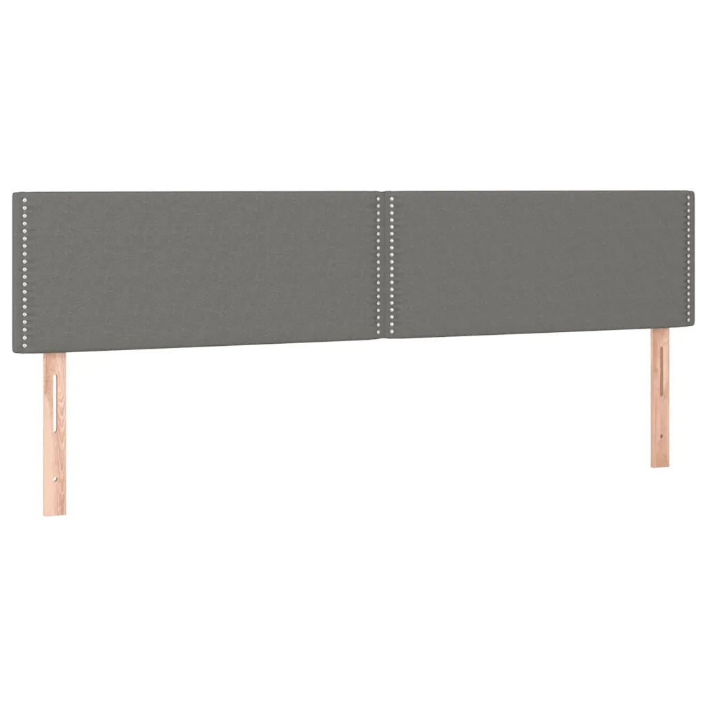 Giroletto a Molle con Materasso Grigio Scuro 120x190cm Tessuto