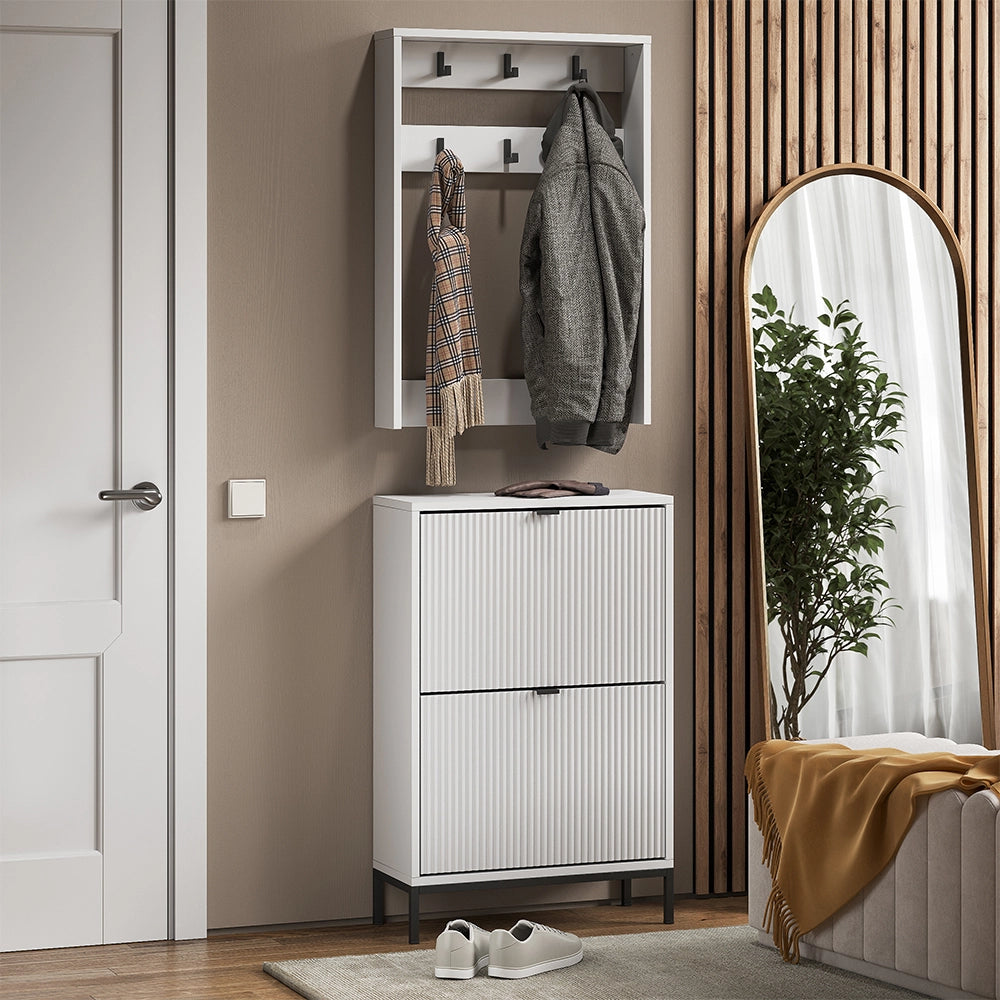 Vicco Armadio Bianco 60 x 92 cm Set, 2 parti