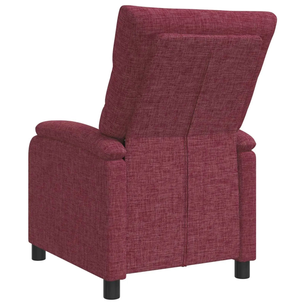 Divano Sedia-Poltrona reclinabile Rosso Vino Tessuto 295366