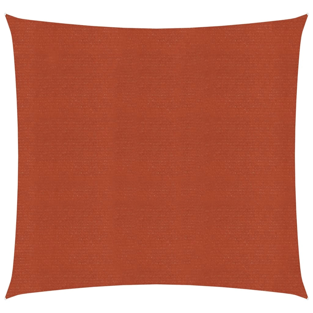 Vela ombreggiante 160 g/m² terracotta 6 x 6 m HDPE 02_0009357