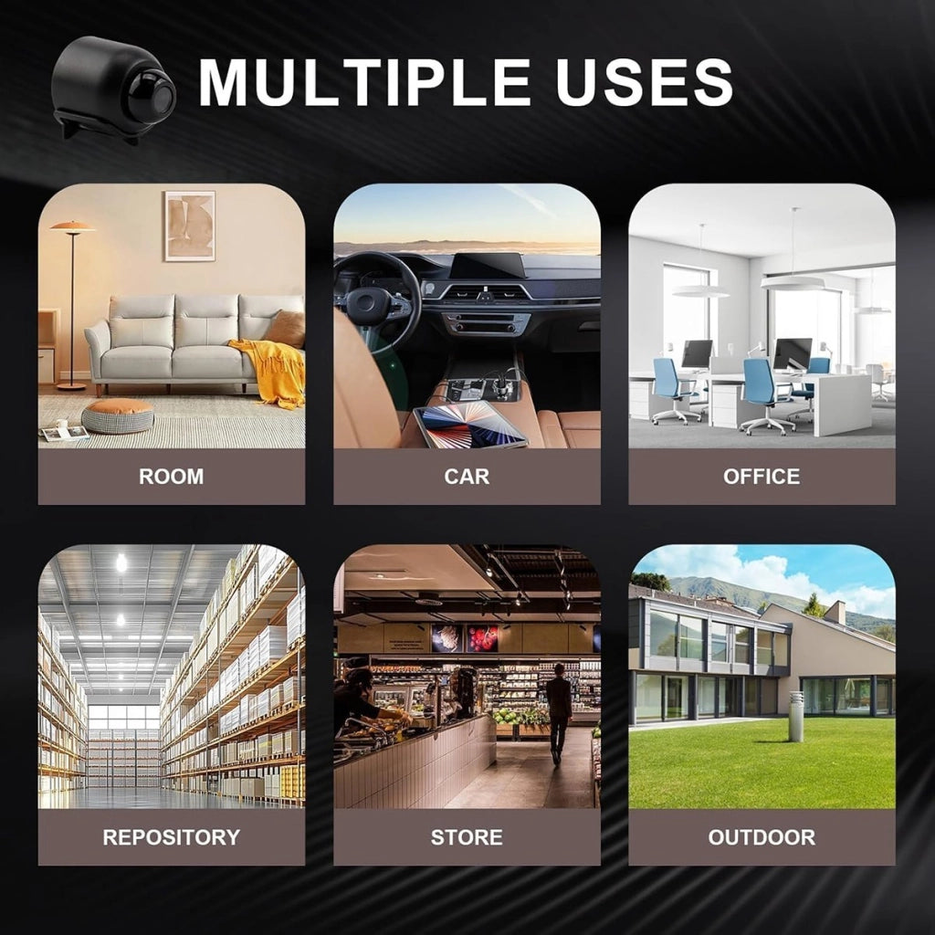 TELECAMERA IP WI-FI SMART DOME INTERNO SORVEGLIANZA NOTTURNA AUDIO APP AS-05583