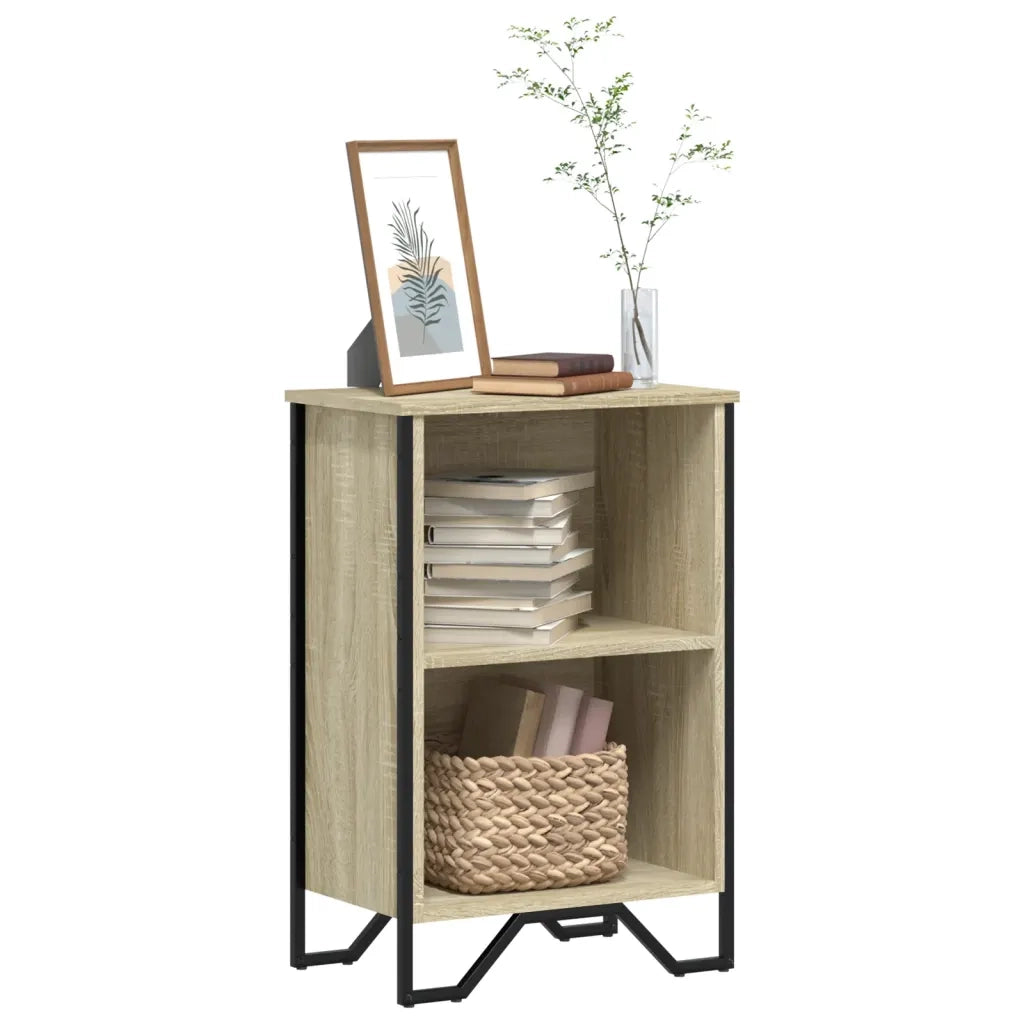 Libreria-Scaffale per Libri-Mobile di Stoccaggio Rovere Sonoma 50x31x74,5 cm in Legno Multistrato