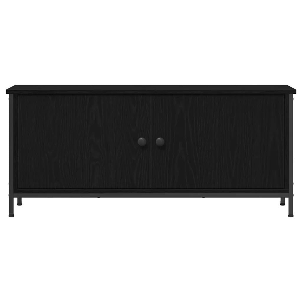 Mobile TV-Credenza per TV-Console TV Rovere Nero 100 x 35 x 45 cm Legno multistrato