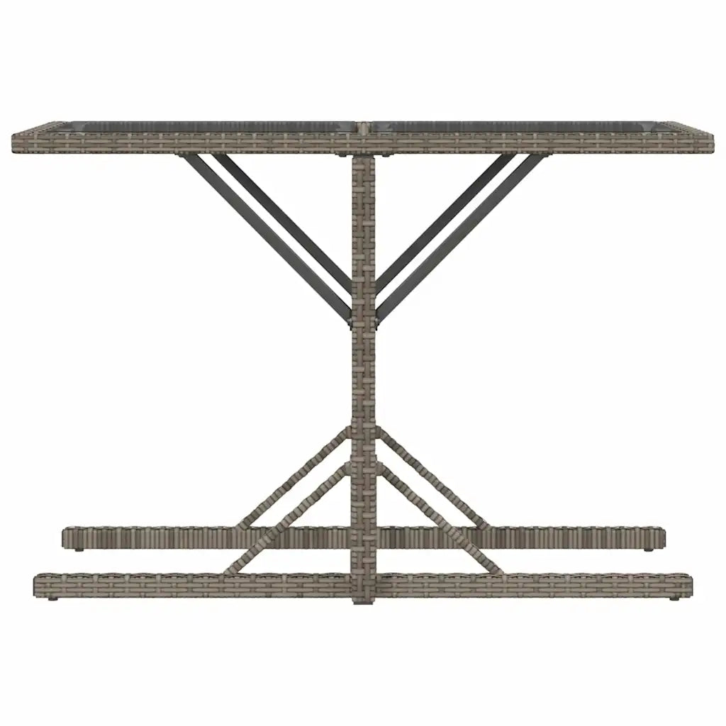 Set da BistrÃ² 3 pz con Cuscini Grigio in Polyrattan