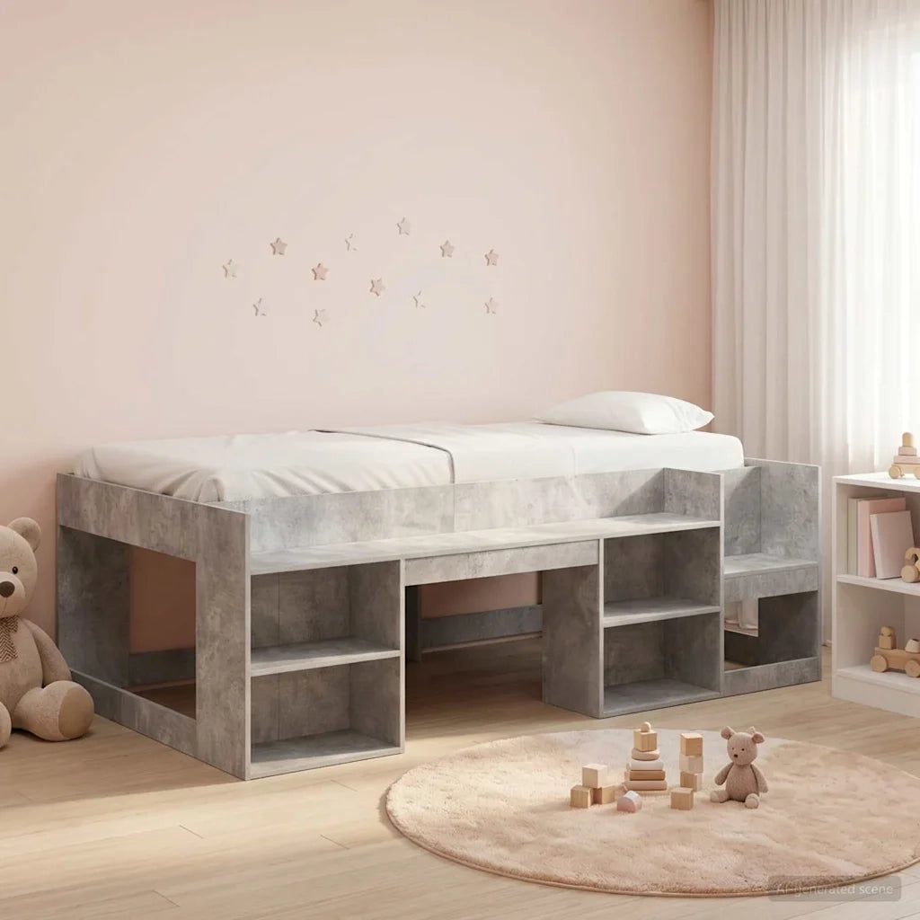 Telaio del letto con storage Grigio Cemento 98.5 x 200 cm 3422614