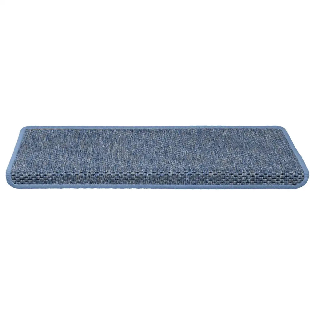 Tappeti Autoadesivi per Scale Aspetto Sisal 30pz 65x21x4 cm Blu 3365886
