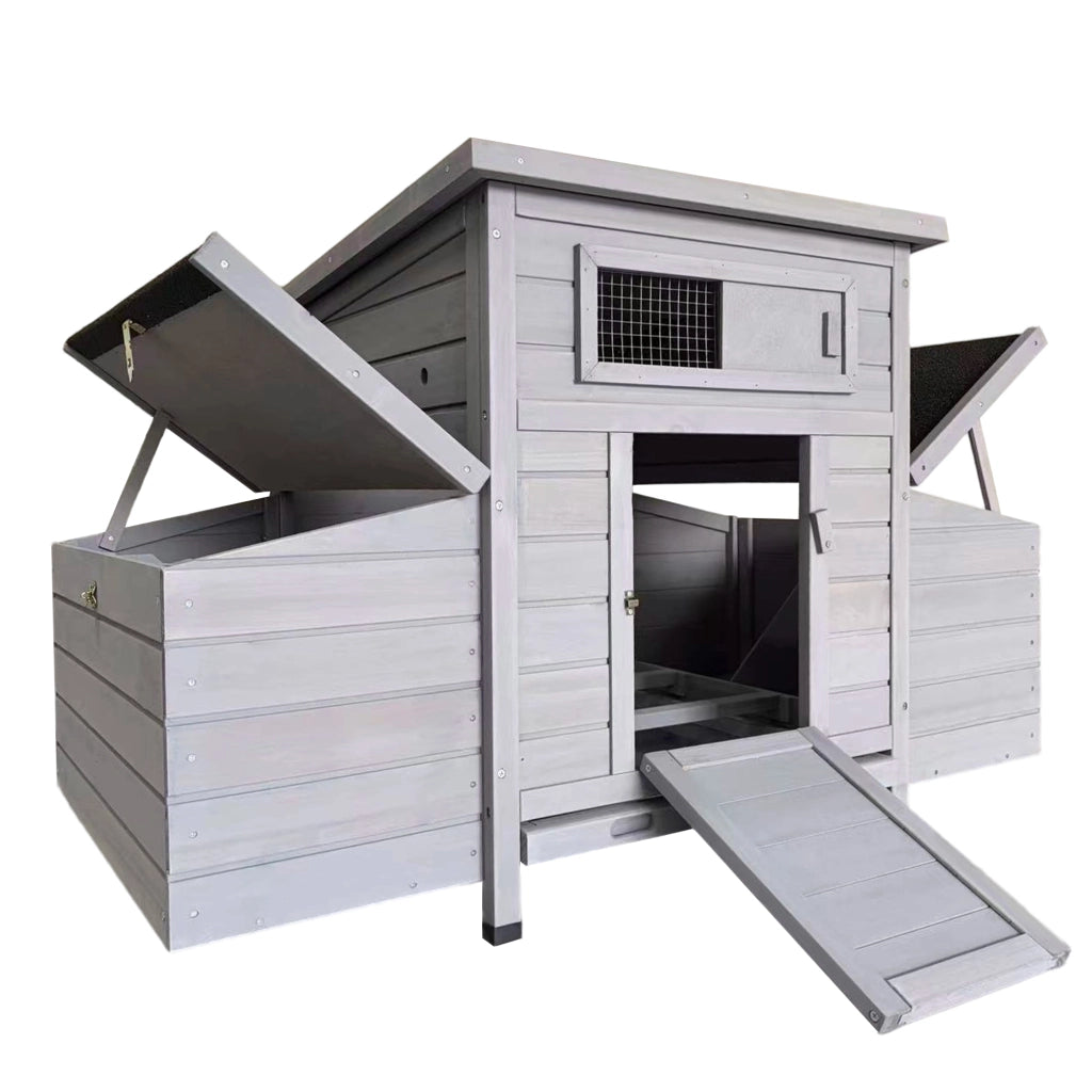POLLAIO in legno 83,5x72,0x24,0 cm Grigio chiaro