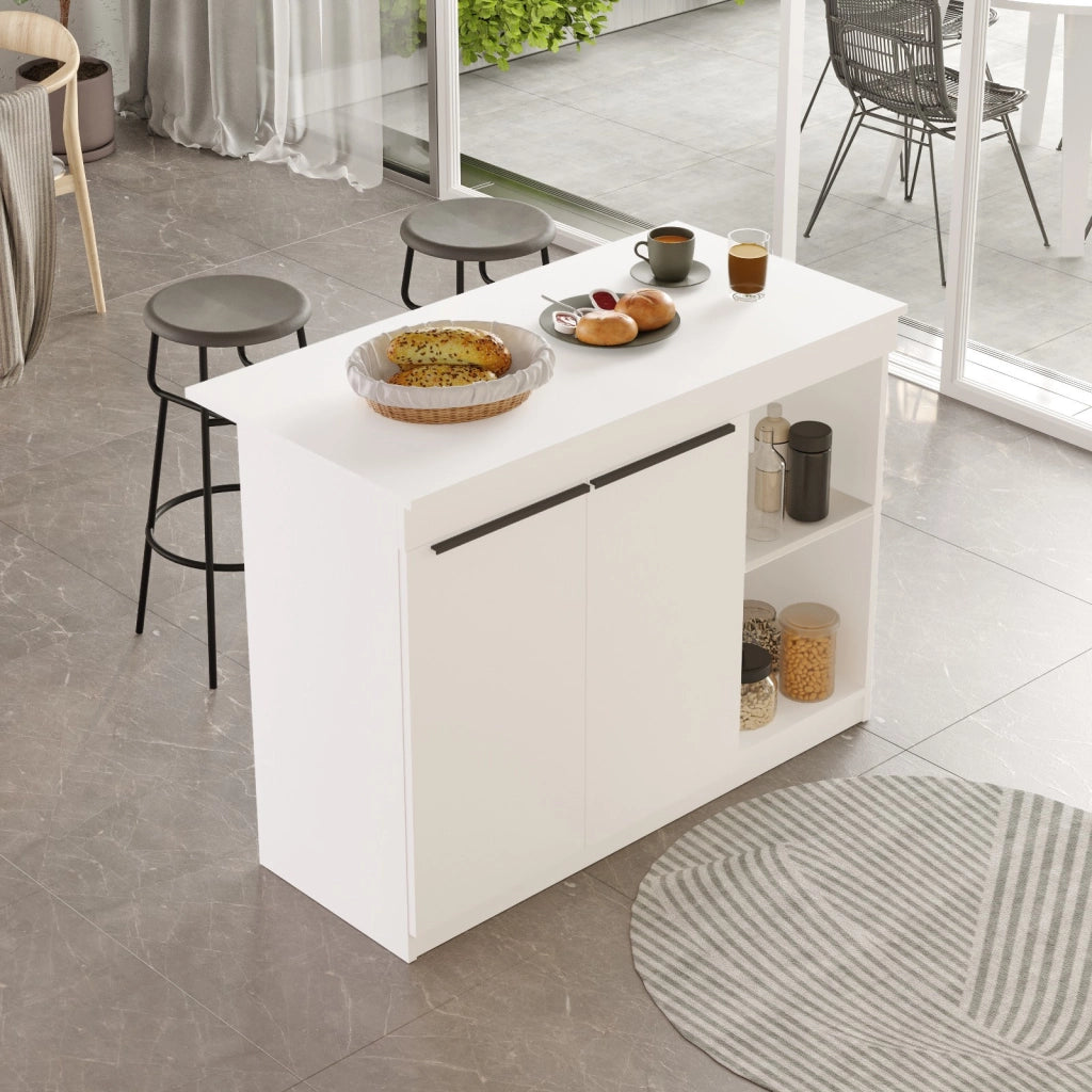 Tavolo da cucina in legno "Orlando" - 120 x 60 x 88 cm - Bianco