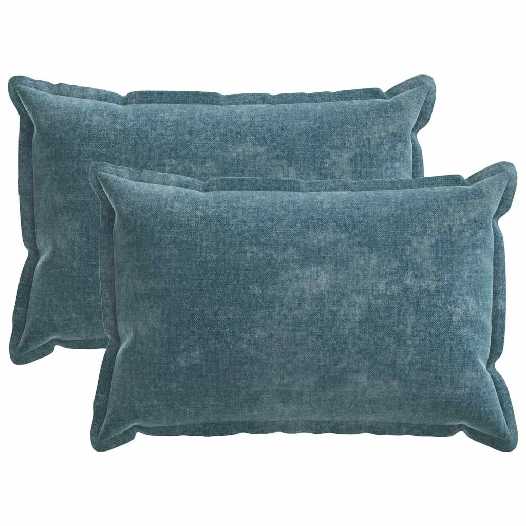 Federa 2 pcs HOUTEN Blu 50 x 75 cm Tessuto Chenille 919847
