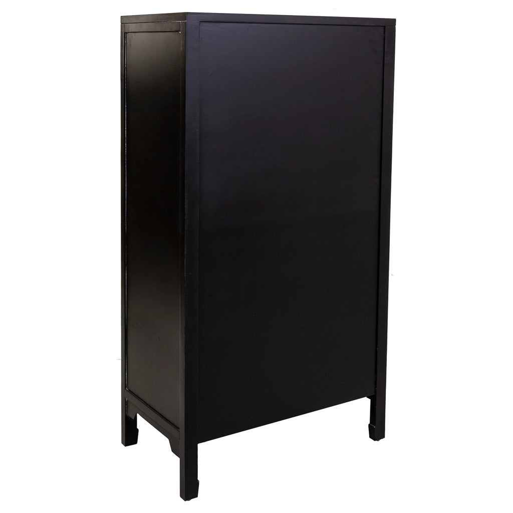Armadio in legno nero 70x40x135h