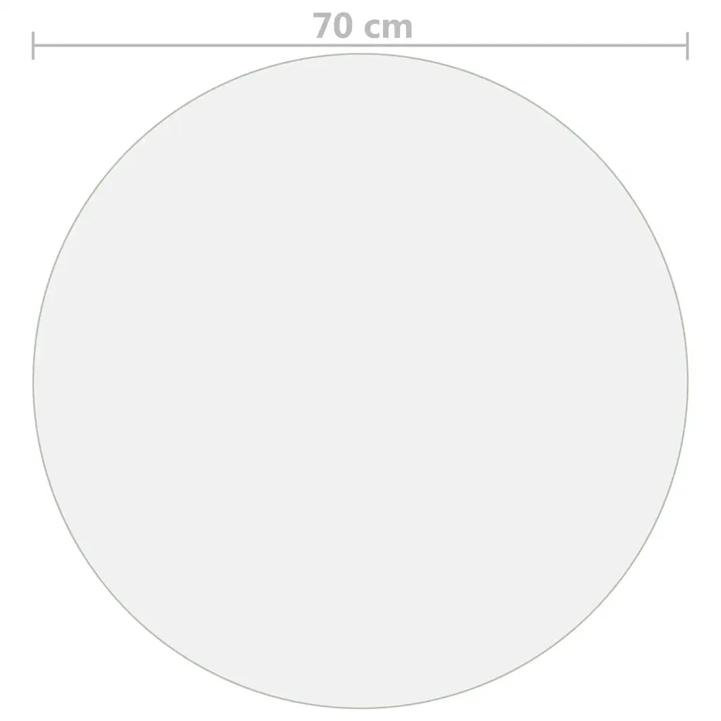 Protezione Tavolo Trasparente Ø 70 cm 1,6 mm in PVC 288245