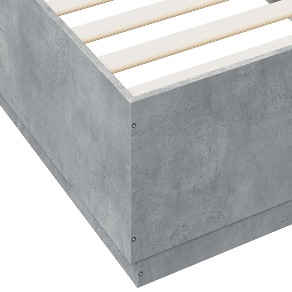 Struttura del letto Grigio Cemento 80 x 200 cm 3429658
