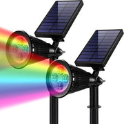 Lampada solare per esterno - IP65 impermeabile - regolabile 120 gradi - illuminazione esterna - energia solare - giardino cortile Illuminazione esterna
