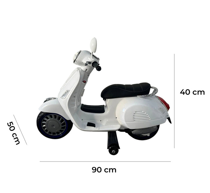 Scooter Elettrico per Bambini Happy 12V Bianco